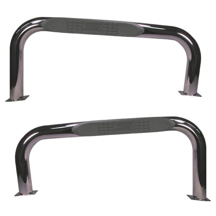 Rugged Ridge Nerf Bars Stainless Steel 76-83 Jeep CJ - Bull Strap