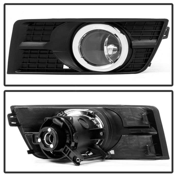 Spyder Cadillac SRX 2010-2015 OEM Style Fog Lights W/Universal Switch Clear FL-CASRX10-C - Bull Strap