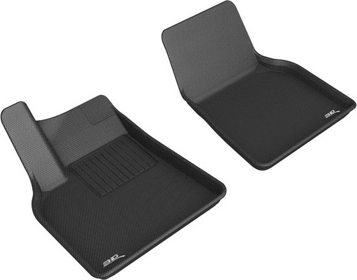3D MAXpider 2021 Tesla Model Y Kagu 1st Row Floormat - Black - Bull Strap