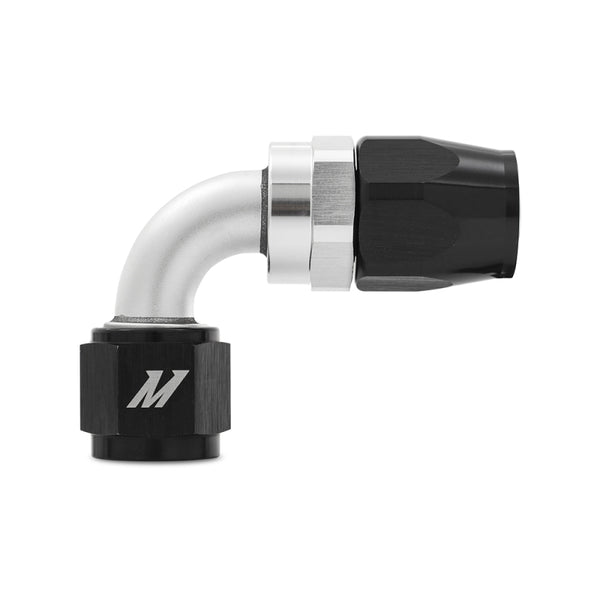 Mishimoto Aluminum -10AN 90 Degree Fitting - Black - Bull Strap