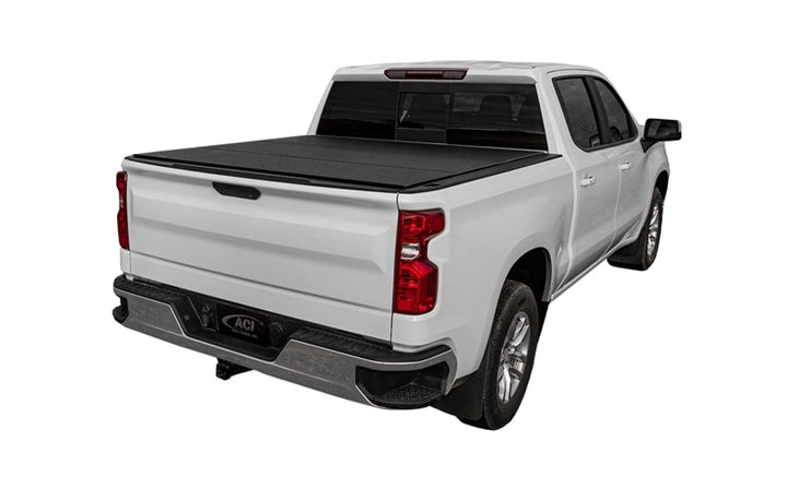 Access LOMAX Tri-Fold Cover Black Urethane Finish 04+ Ford F-150 - 5ft 6in Bed - Bull Strap