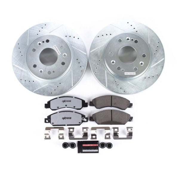 Power Stop 07-08 Cadillac Escalade Front Z36 Truck & Tow Brake Kit - Bull Strap