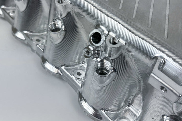 CSF BMW Gen 1 B58 Charge-Air-Cooler Manifold - Machined Billet Aluminum - Bull Strap