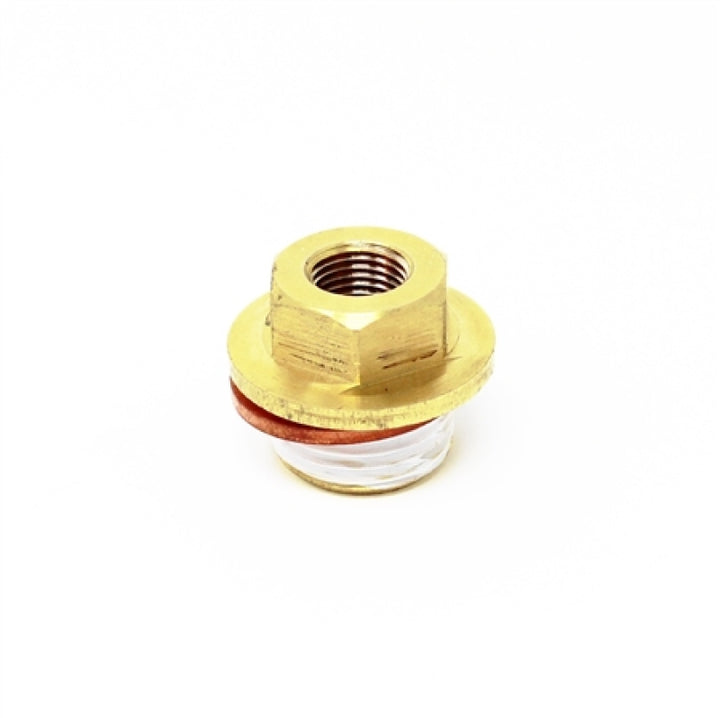 Torque Solution Oil Galley Plug: Subaru EJ20/EJ25 M18-1.5 to 1/8NPT Adapter - Bull Strap