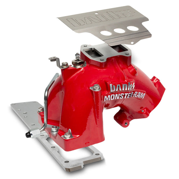 Banks Power 07.5-12 Ram Cab Chassis 6.7L Diesel Monster-Ram Intake System w/Fuel Line - Red - Bull Strap