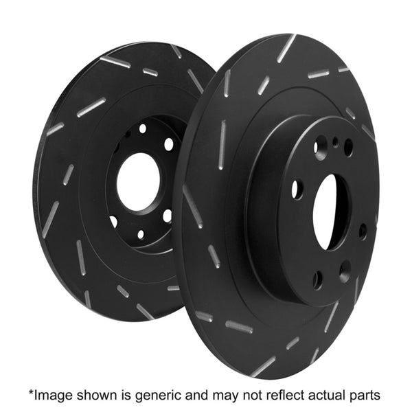 EBC 21-24 Ford F-150 2.7 Twin Turbo USR Ultimax Grooved Rear Rotor - Bull Strap