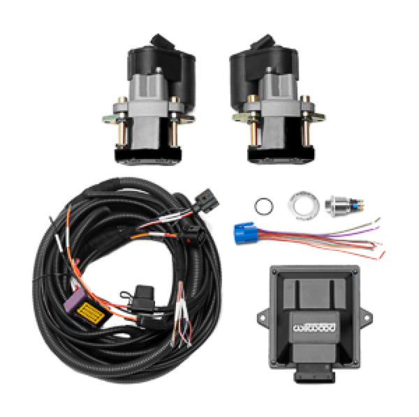 Wilwood Electronic Parking Brake Rear Retrofit Kit - 1.250in Rotor Black - Bull Strap