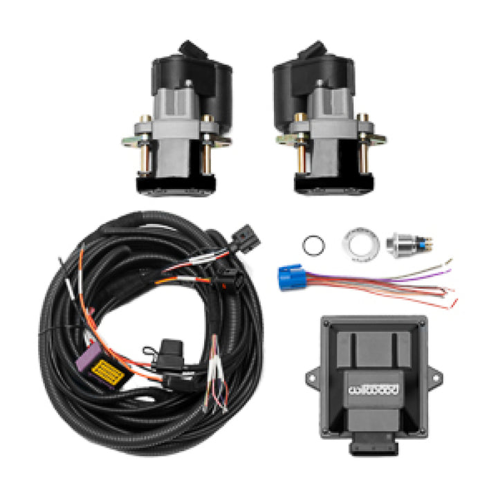 Wilwood Electronic Parking Brake Rear Retrofit Kit - 1.250in Rotor Black - Bull Strap
