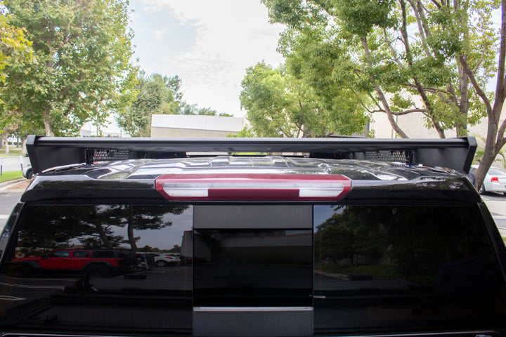 Go Rhino 19-23 Chevrolet/GMC Silverado/Sierra 1500 CC Ceros Low Profile Roof Rack - Tex. Blk - Bull Strap