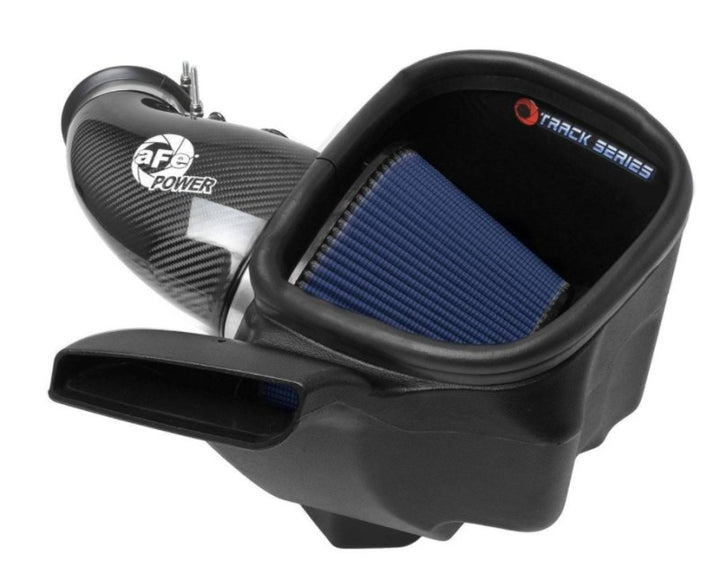 aFe 12-21 Jeep Grand Cherokee 6.4L Track Series Carbon Fiber Cold Air Intake System w/Pro 5R Filter - Bull Strap