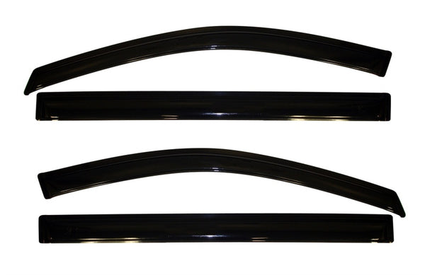AVS 08-16 Chrysler Town & Country Ventvisor Outside Mount Window Deflectors 4pc - Smoke - Bull Strap