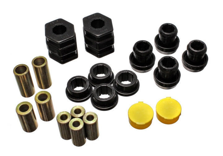 Energy Suspension 96-00 Honda Civic/CRX Black Front Control Arm Bushing Set - Bull Strap