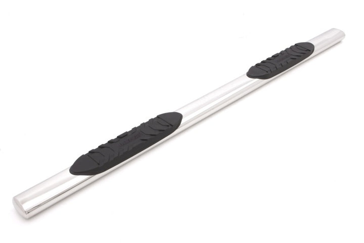 Lund 10-17 Dodge Ram 2500 Crew Cab 5in. Oval Straight SS Nerf Bars - Polished - Bull Strap
