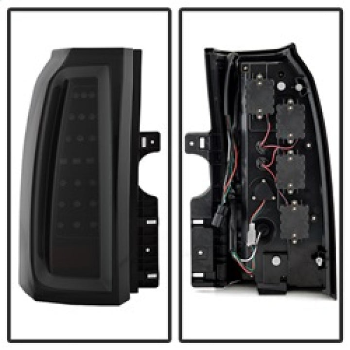 Spyder Chevy Tahoe / Suburban 15-17 LED Tail Lights - Black Smoke (ALT-YD-CTA15-LED-BSM) - Bull Strap