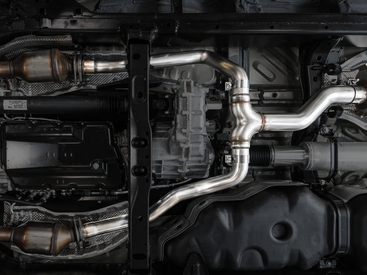 AWE 0FG Exhaust for 3rd Gen Toyota Tundra - BashGuard Only - Bull Strap