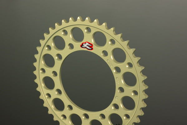Renthal 00-16 Suzuki GSX-R600/ 750/ 1000/ SV 1000 Rear Sprocket - Hard Anodized 520-48P Teeth - Bull Strap