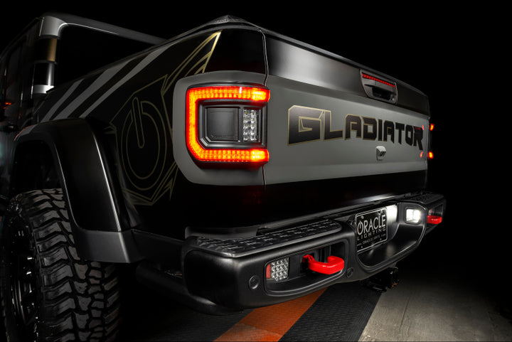 Oracle 2020+ Jeep Gladiator JT Flush Mount LED Tail Lights -  Tinted Lens - Bull Strap