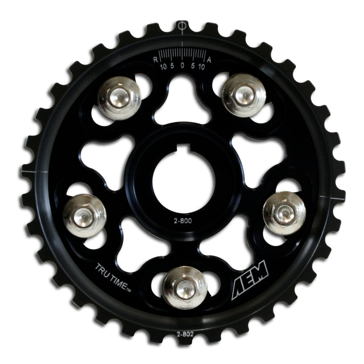AEM 90-91 Acura Interga RS LS GS & GSR/ 99-00 Honda Civic Si Black Tru-Time Cam Gear - Bull Strap
