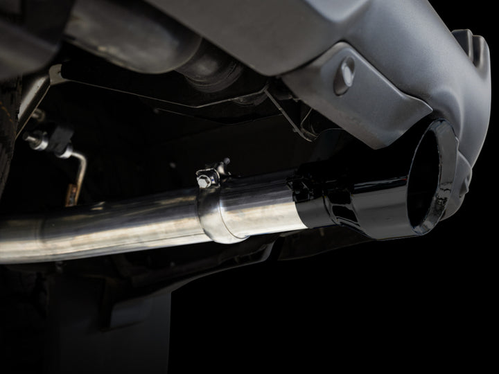 AWE Tuning 19-21 RAM 1500 5.7L (w/Cutouts) 0FG Dual Rear Exit Cat-Back Exhaust - Diamond Black Tips - Bull Strap