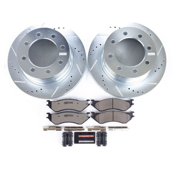 Power Stop 06-08 Dodge Ram 1500 Rear Z36 Truck & Tow Brake Kit - Bull Strap