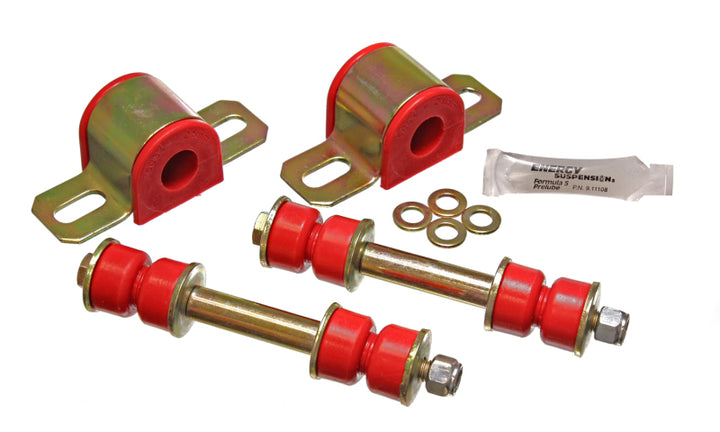 Energy Suspension 82-02 Chevrolet Camaro Red 23mm Complete Rear Sway Bar Bushing Set - Bull Strap