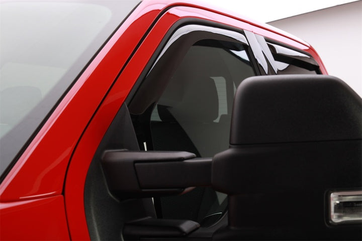 EGR 15-23 Ford F150 Crew Cab In-Channel Window Visors - Set of 4 (573491) - Bull Strap