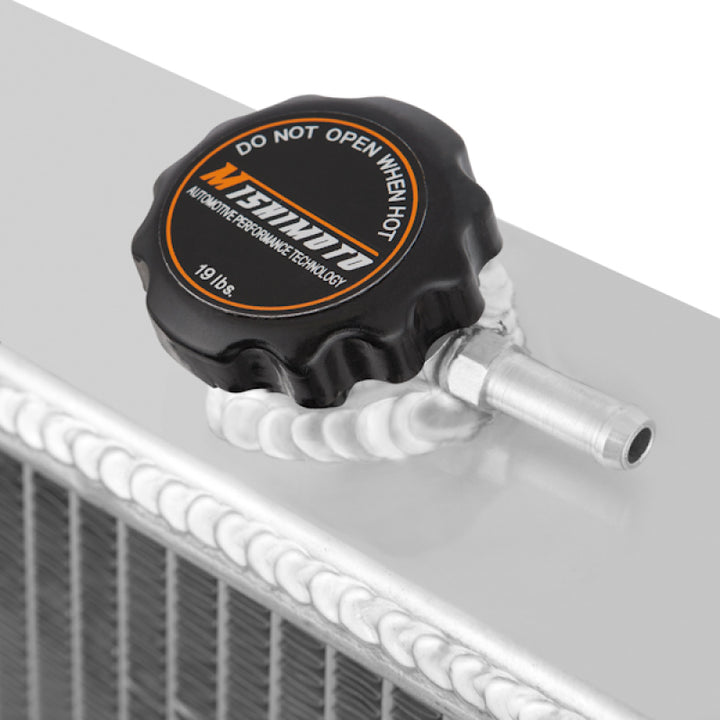 Mishimoto 87-06 Jeep Wrangler YJ &amp; TJ Aluminum Performance Radiator - Bull Strap