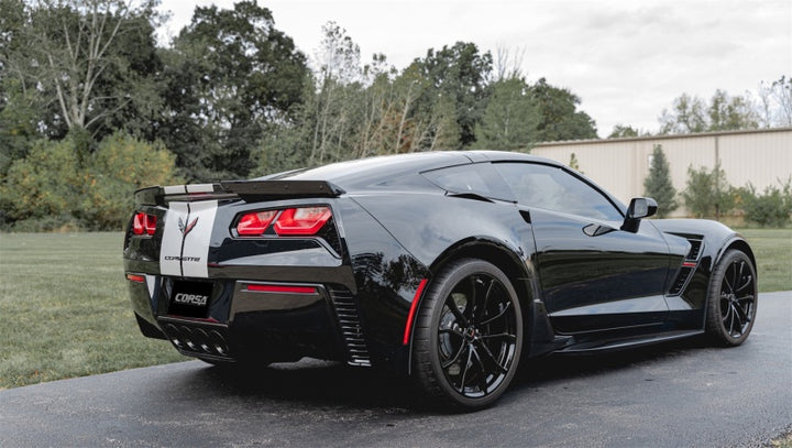 Corsa 2014-2019 Chevrolet Corvette C7 6.2L 2.75in Xtreme Valve-Back w/ Dual NPP & Quad BlackTips - Bull Strap