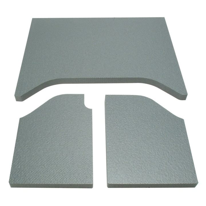 DEI 07-10 Jeep Wrangler JK 2-Door Boom Mat Headliner - 3 Piece - Gray - Bull Strap