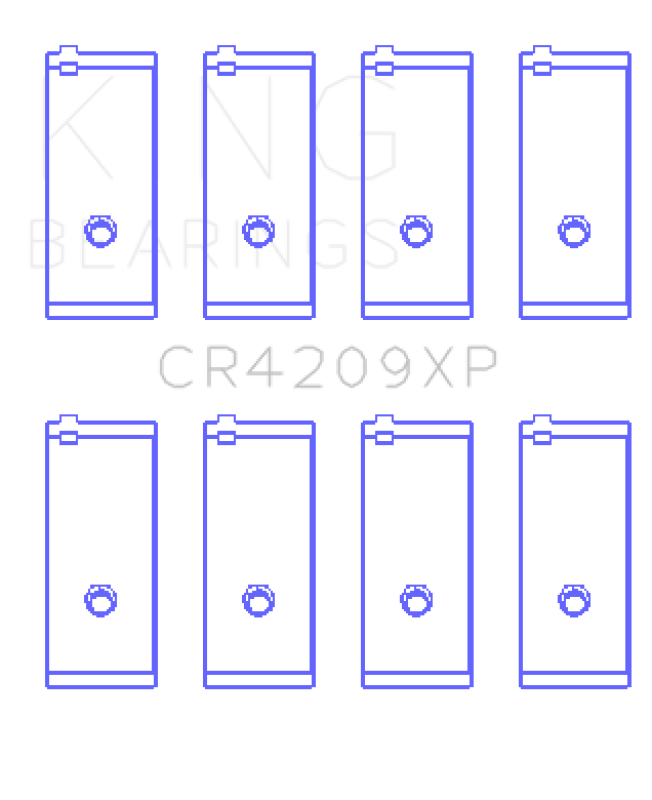 King Engine Bearings Toyota 3SGTE Performance Rod Bearing Set - Size STD - Bull Strap