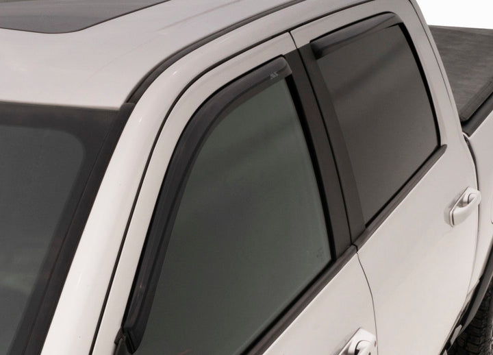 AVS 01-04 Toyota Hilux Double Cab Ventvisor In-Channel Front & Rear Window Deflectors 4pc - Smoke - Bull Strap