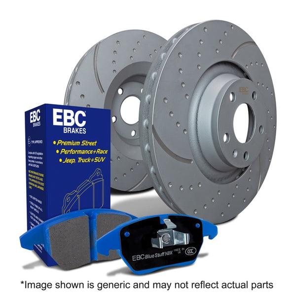 EBC S6 Brake Pad and Rotor Kit - Bull Strap
