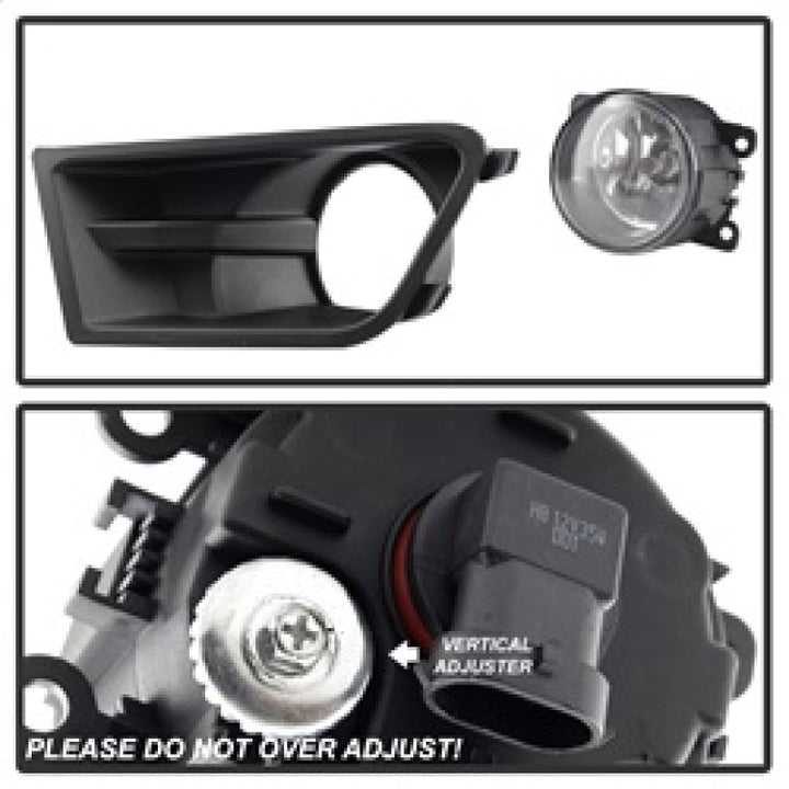 Spyder Ford Mustang 10-12 OEM Fog Light W/Universal Switch- Clear FL-FM2015-C - Bull Strap