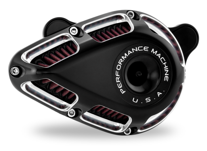 Performance Machine 23-Up CVO, 2024 Touring Jet Air Cleaner - Contrast Cut - Bull Strap