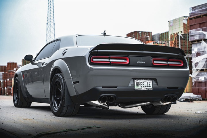 Corsa 15-23 Challenger SRT/Hellcat/Demon/Redeye 2.75in Valved CB DRE w/ Twin 3.5in Pol Blk PVD Tips - Bull Strap