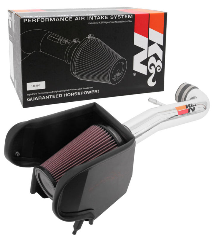 K&N 2018 Jeep Wrangler JL V6-3.6L High Flow Performance Kit - Bull Strap