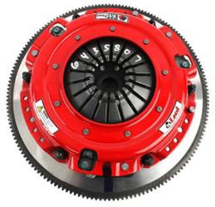 McLeod RST Twin Clutch Kit Ford Modular Engine 164 Tooth RG / 26 Spline Input Shaft w/Steel Flywheel - Bull Strap