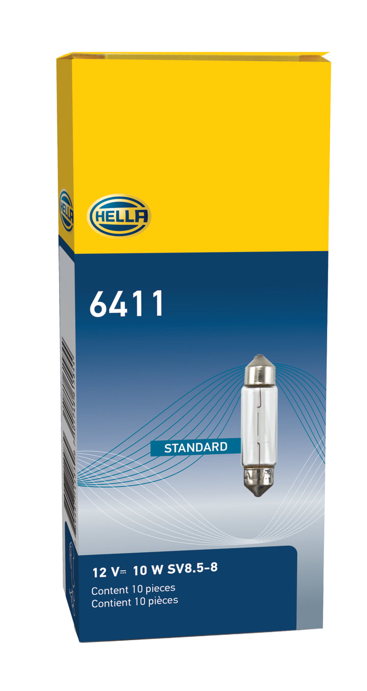 Hella Universal Clear 12V 10W 10x41mm T3.25 Bulb - Bull Strap