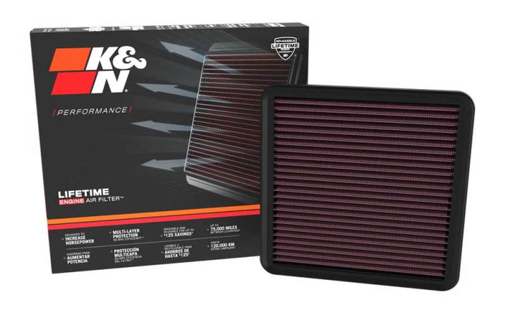 K&N 22-23 Hyundai Elantra N 2.0L L4 Replacement Air Filter - Bull Strap