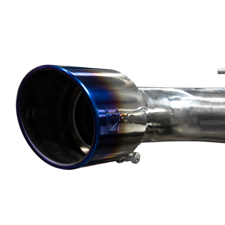 Injen 20-21 Toyota Supra 3.0L Turbo 6cyl SS Cat-Back Exhaust w/ Burnt Tips - Bull Strap