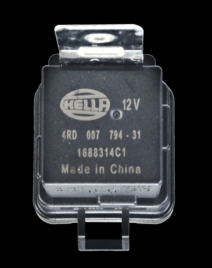 Hella 12V 20/40 Amp SPDT RES Relay with Weatherproof Bracket - Single - Bull Strap