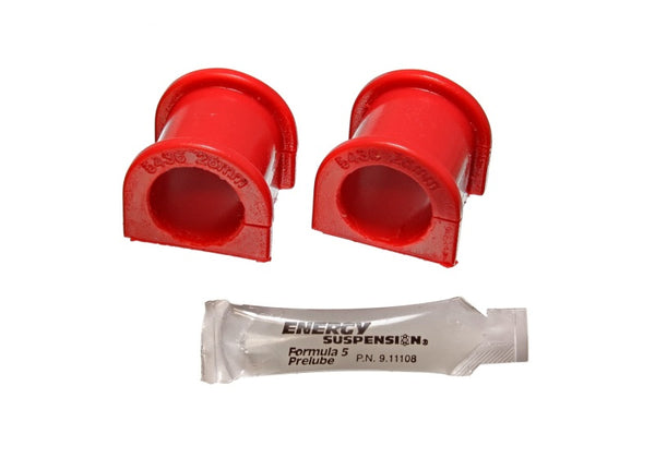 Energy Suspension 99-00 Honda Civic Si Red 26mm Front Sway Bar Bushings - Bull Strap
