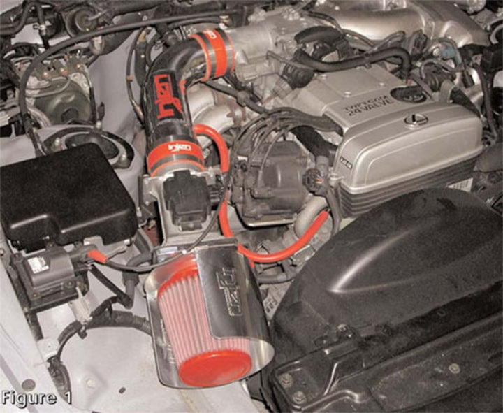 Injen 93.5-95 Supra (NA) / 92-95 GS300 SC300 w/ Heat Shield Polished Short Ram Intake - Bull Strap