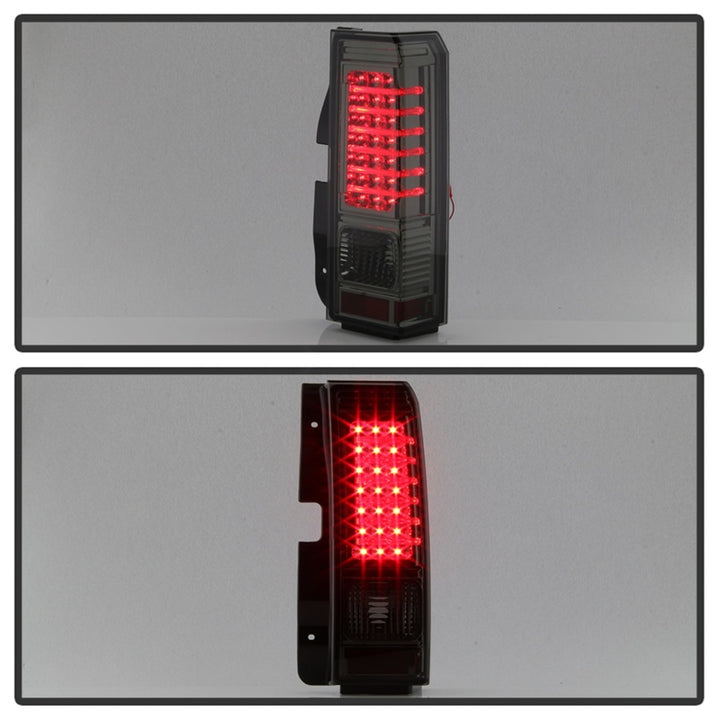 xTune Hummer H3 06-09 ( Non H3T ) LED Tail Lights Smoke ALT-ON-HH306-LED-SM - Bull Strap