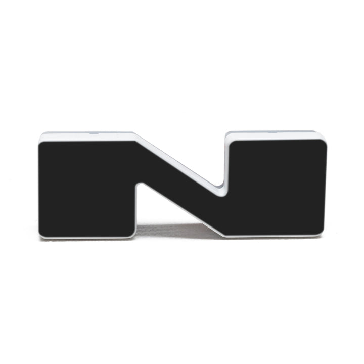 ORACLE Lighting Universal Illuminated LED Letter Badges - Matte Blk Surface Finish - N - Bull Strap