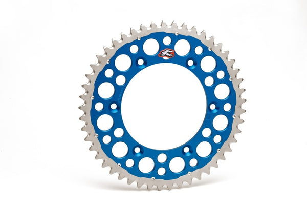 Renthal 99-05 Yam YZ125/G-250F/ YZ400-450/ 88-89 Honda XR 250R Rear Twinring - Blue 520-48P Teeth - Bull Strap
