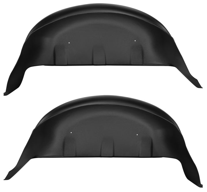 Husky Liners 2017 Ford F-250 Super Duty / 2017 Ford F-350 Super Duty Black Rear Wheel Well Guards - Bull Strap
