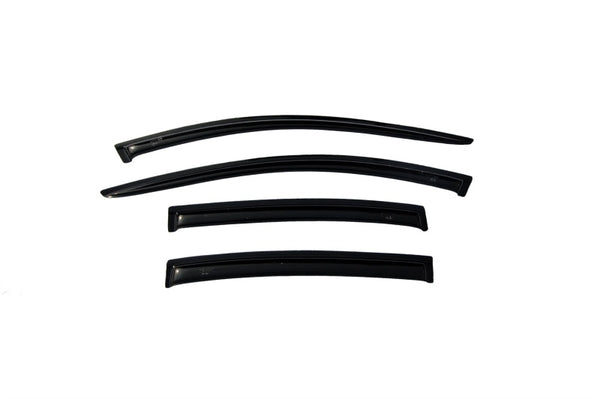 AVS 08-12 Chevy Malibu Ventvisor Outside Mount Window Deflectors 4pc - Smoke - Bull Strap