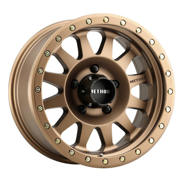 Method MR304 Double Standard 15x8 -24mm Offset 5x4.5 83mm CB Method Bronze Wheel - Bull Strap