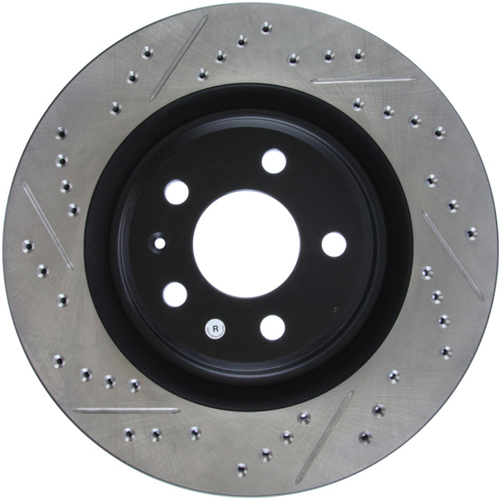 StopTech Slotted & Drilled Sport Brake Rotor - Bull Strap